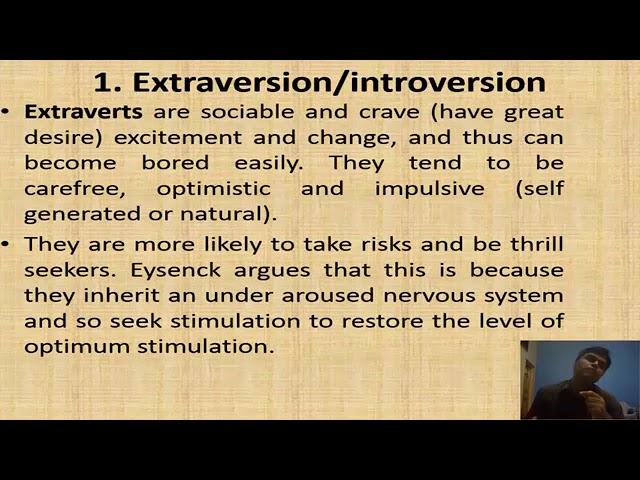 Eysenck Theory of Personality | Introvert | Extrovert | Psychoticism | Neuroticism | Hindi | Urdu