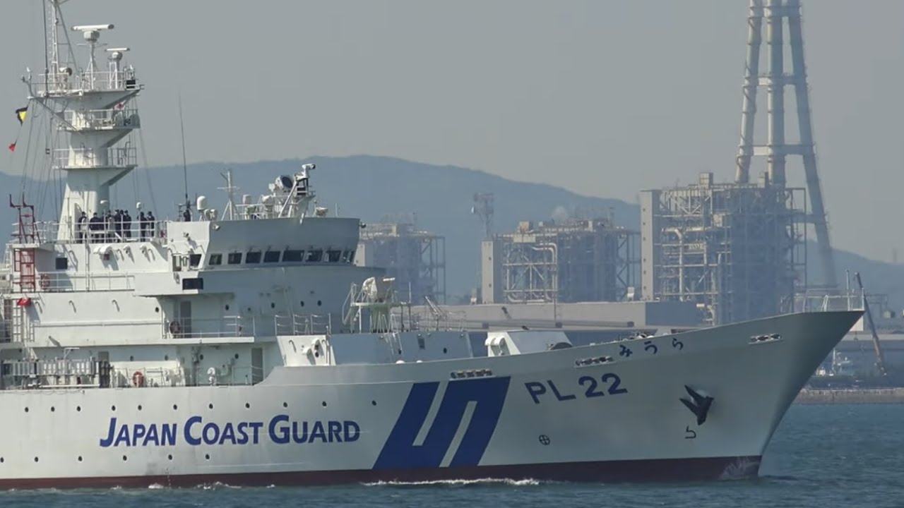大瀬戸カーブ】海上保安庁 練習船「みうら『三浦』」関門海峡東航 PL