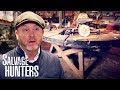 Awesome Industrial Table Top Leaves Drew In Awe! | Salvage Hunters