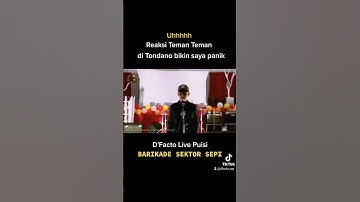 Live di Tondano Puisi Barikade Sektor Sepi by. D