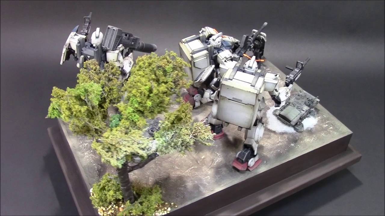 HG 第08MS小隊 ジオラマ - YouTube