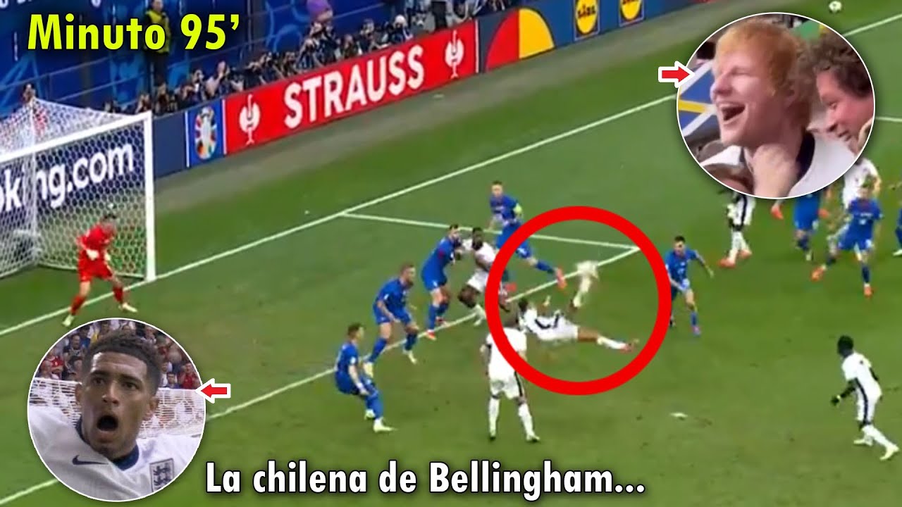ASI FUE el TREMENDO GOLAZO de BELLINGHAM HOY con INGLATERRA