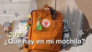 ¿Que hay en mi mochila?  2023