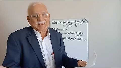 Numerical Weather Prediction -  NWP -  2