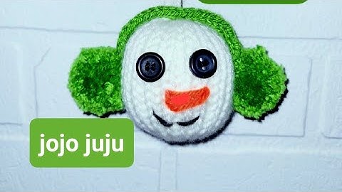 How to make a Snowman ornement | KNITTING MACHINE