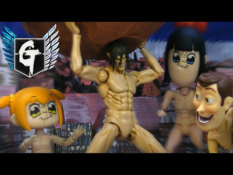 Attack on titan stop motion- Struggle for Trost 進撃の巨人-トロスト区攻防戦