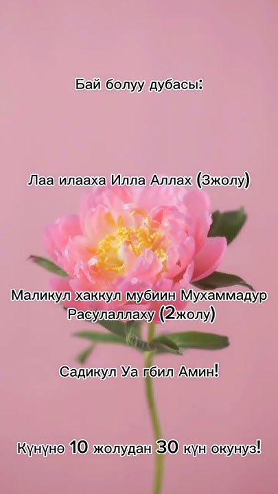 Бай болуу дуасы - YouTube