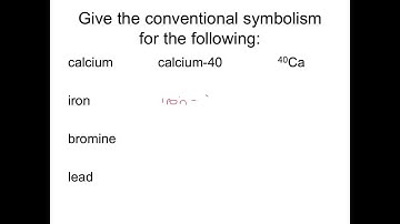 OCR Gateway B C4 Isotopes and Conventional Symbolism (Foundation)