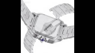 👇#MoissaniteWatch #BustDown #IcedOutWatch #CustomWatch #StainlessSteelWatch #HypebeastAccessories