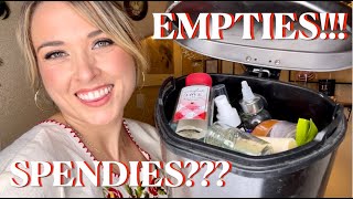 Empties & Spendies // March and April 2024