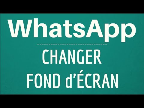 Fond Decran Whatsapp Changer Couleur Ou Mettre Photo Sur L