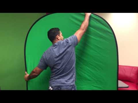 How to fold a portable green screen -SIMPLE!