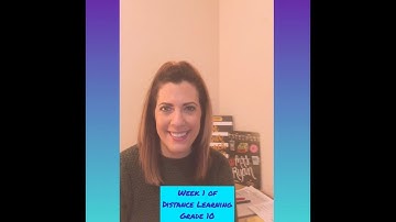 Distance Learning Week 1 Grade 10
