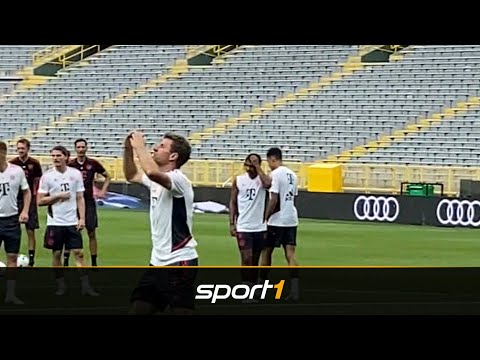 Typisch Müller! Bayerns Spaßvogel sorgt für Trainings-Gaudi | SPORT1
