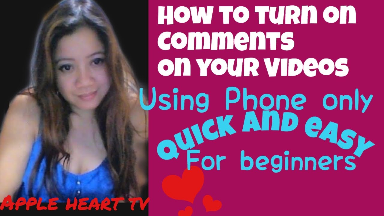 HOW TO TURN ON COMMENTS ON YOUR VIDEO WHEN IT WAS TURN OFF YouTube