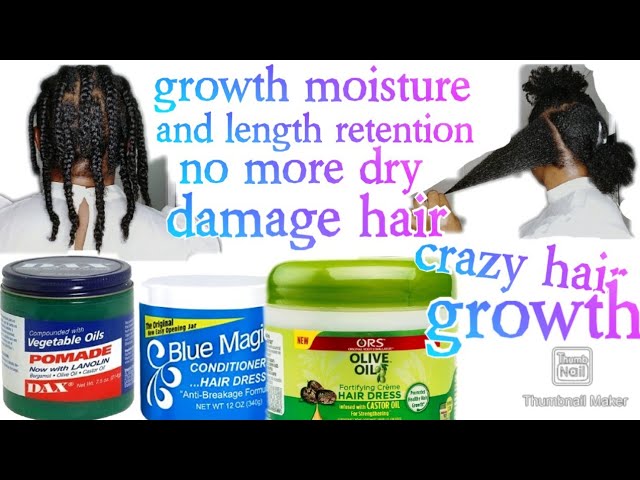 Hair Grease on Natural Hair for growth -DAX HAIR GREASE 