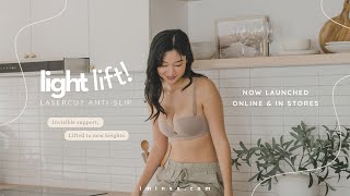 I'M IN: Light Lift! Lasercut Anti-Slip Seamless Strapless Wireless Bra