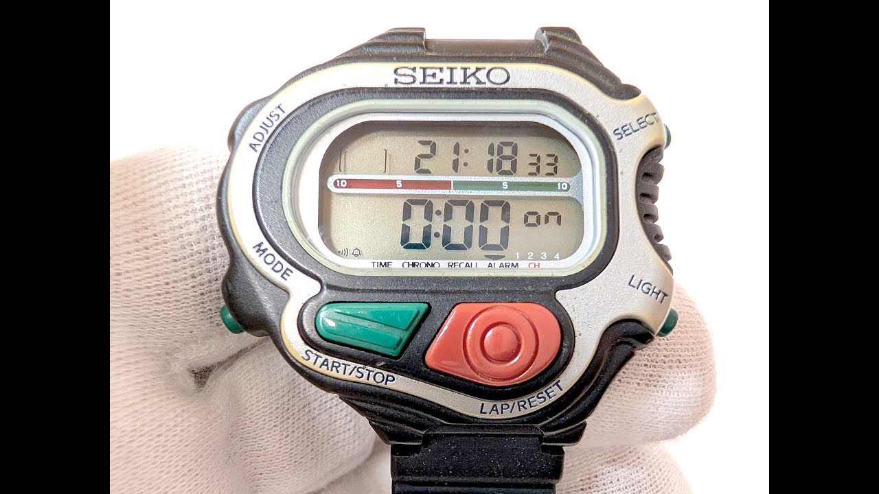 SEIKO SUPER RUNNERS S640-4000 Digital Watch - YouTube