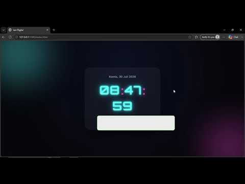 Building a Neon Digital Clock with HTML, CSS & JavaScript