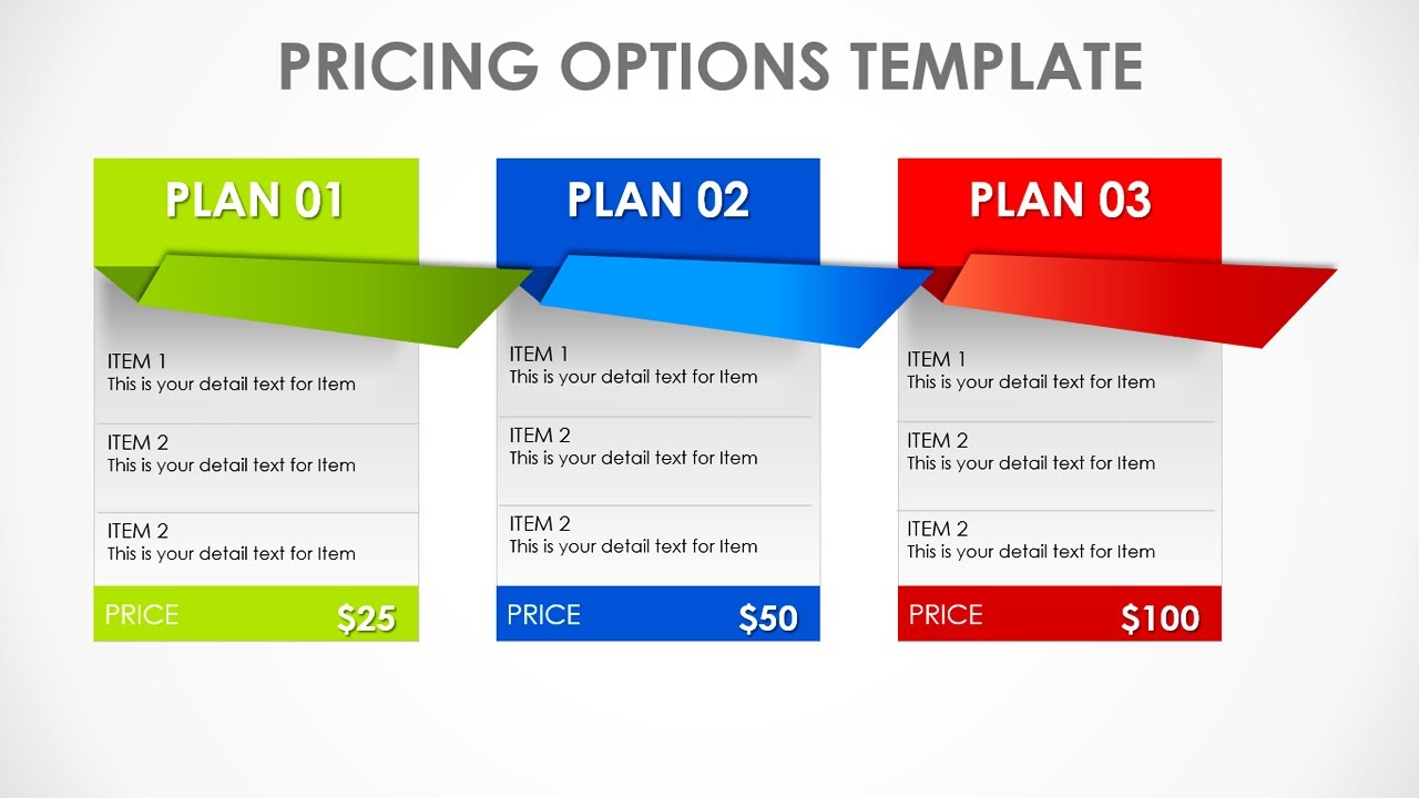 Option prices. Price POWERPOINT. Price POWERPOINT USD. Pricing proposal. With paper options.