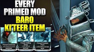 Warframe Baro Ki'Teer Full Primed Mods List | Void Trader Recommendations