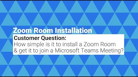 Zoom Room installation on a DTEN D7X and joining a Teams Meeting