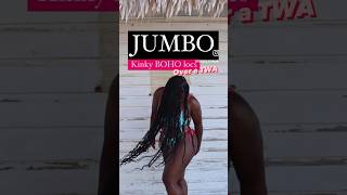 Miss me with “silky locs” Kinky JUMBO #boholocs on SUPER short hair