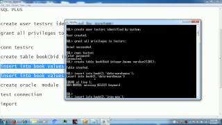 dw for tyit creating and importing oracle module