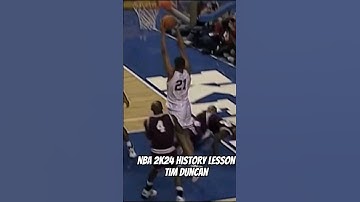 NBA 2K24 History Lesson: Tim Duncan #shorts