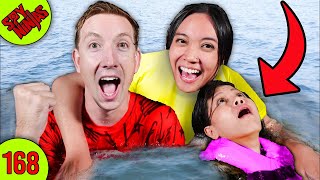 CAN SHE SURVIVE an OVERNIGHT POOL CHALLENGE? - Spy Ninjas #168