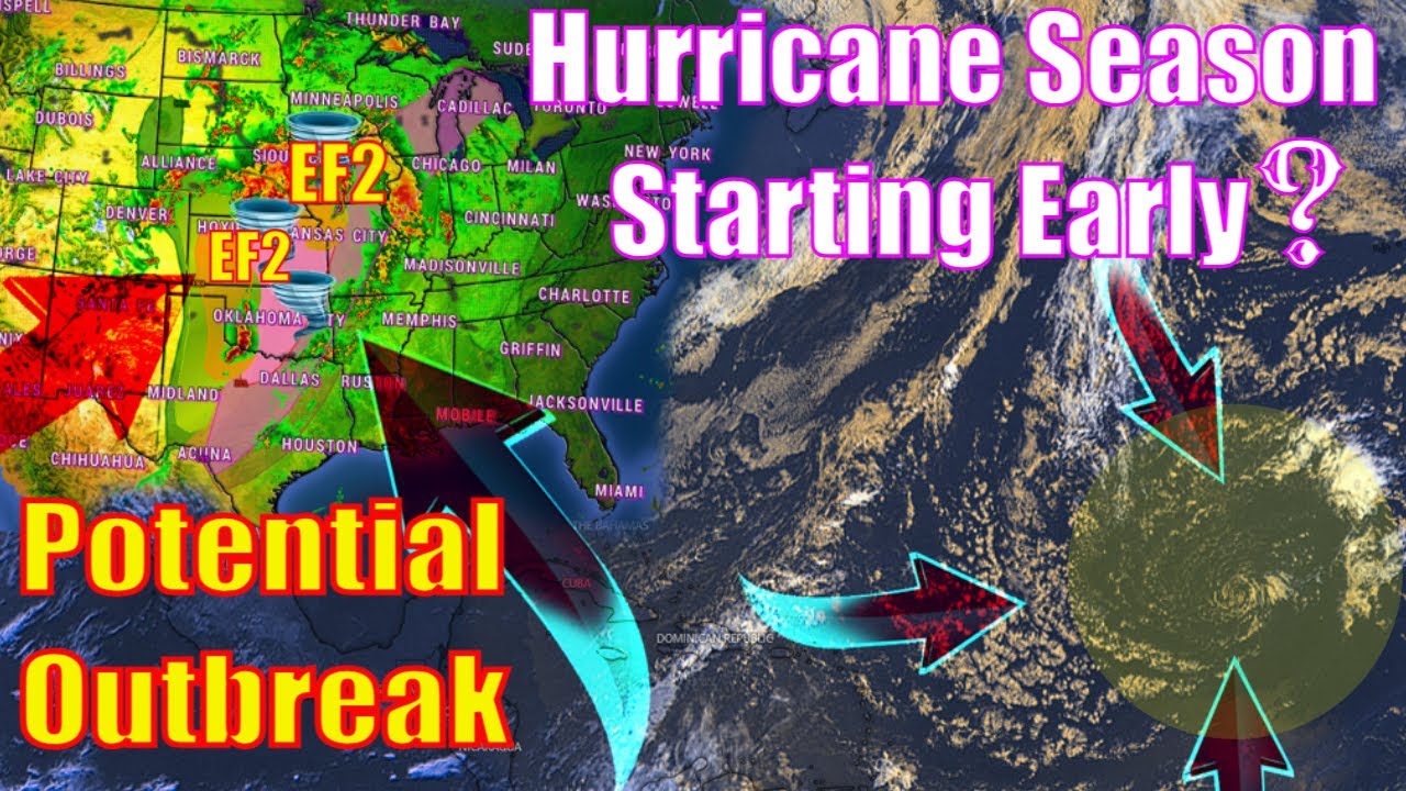 Tropical System Forming & A Potential Severe Weather Outbreak! - YouTube