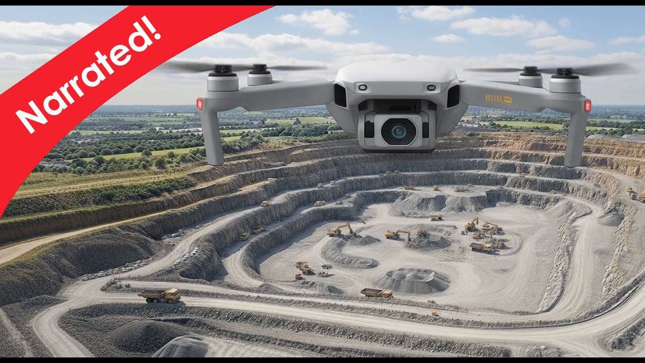 Narrated Tour of a Working Quarry from the Air 🪨 4K Drone Cinematic 068