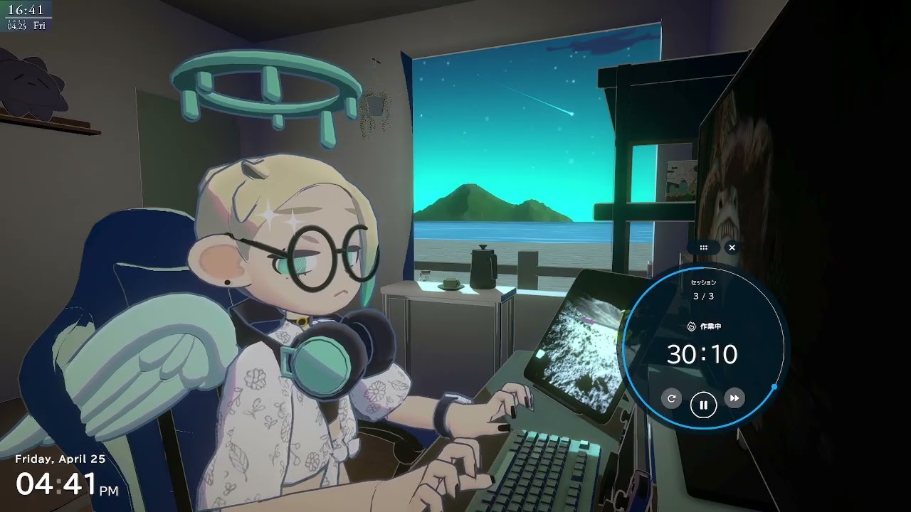 【gogh: Focus with Your Avatar】Study with me？（45/5：ポモドーロタイマー）【アーカイブ】