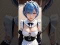 上品なメイドさんが挨拶するだけの動画 #shorts #ai #ai美女 #asmr #リゼロ #レム #キャラ実写化