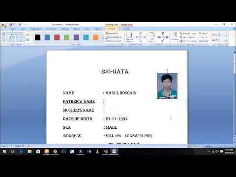 How To Write Biodata Biodata Types Best Biodata Format Sample