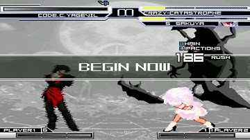 [Mugen 1.0] Code.C.Yagevil VS. Crazy Catastrophe & S-Sakuya (12P) (NoKo disabled with CE)