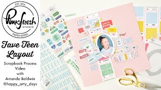 Pinkfresh Studio | Super Cool Collection | Fave Teen Layout