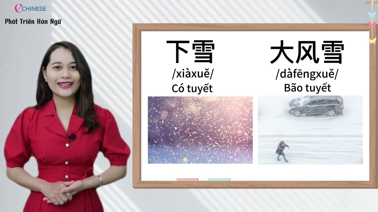 Cùng học tiếng Trung: Từ vựng thời tiết