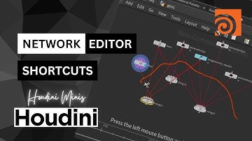 Houdini Network Editor Shortcuts for Beginners | Houdini Minis | Houdini Quick Tips