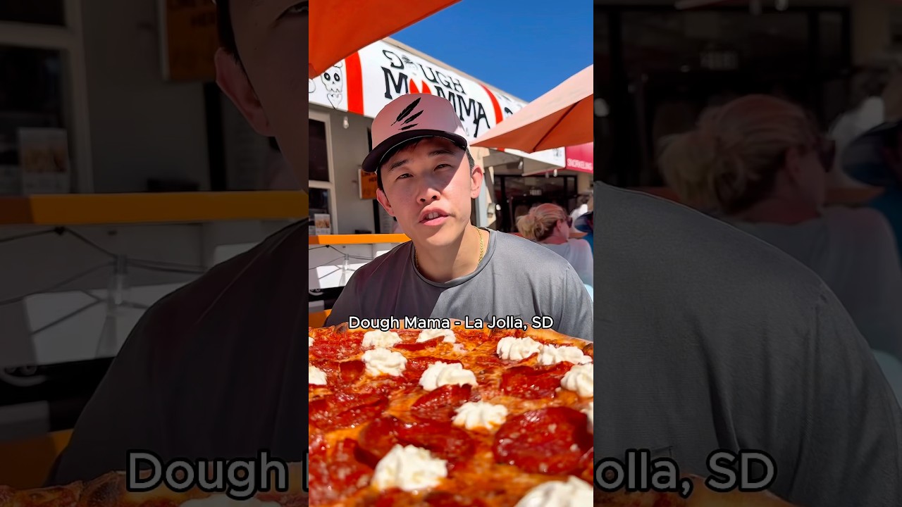 Rating wings at Dough Momma in La Jolla, San Diego, CA