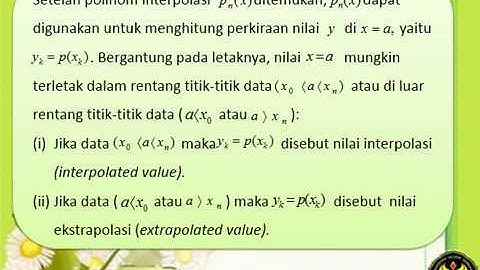Interpolasi Linear Kuadratik