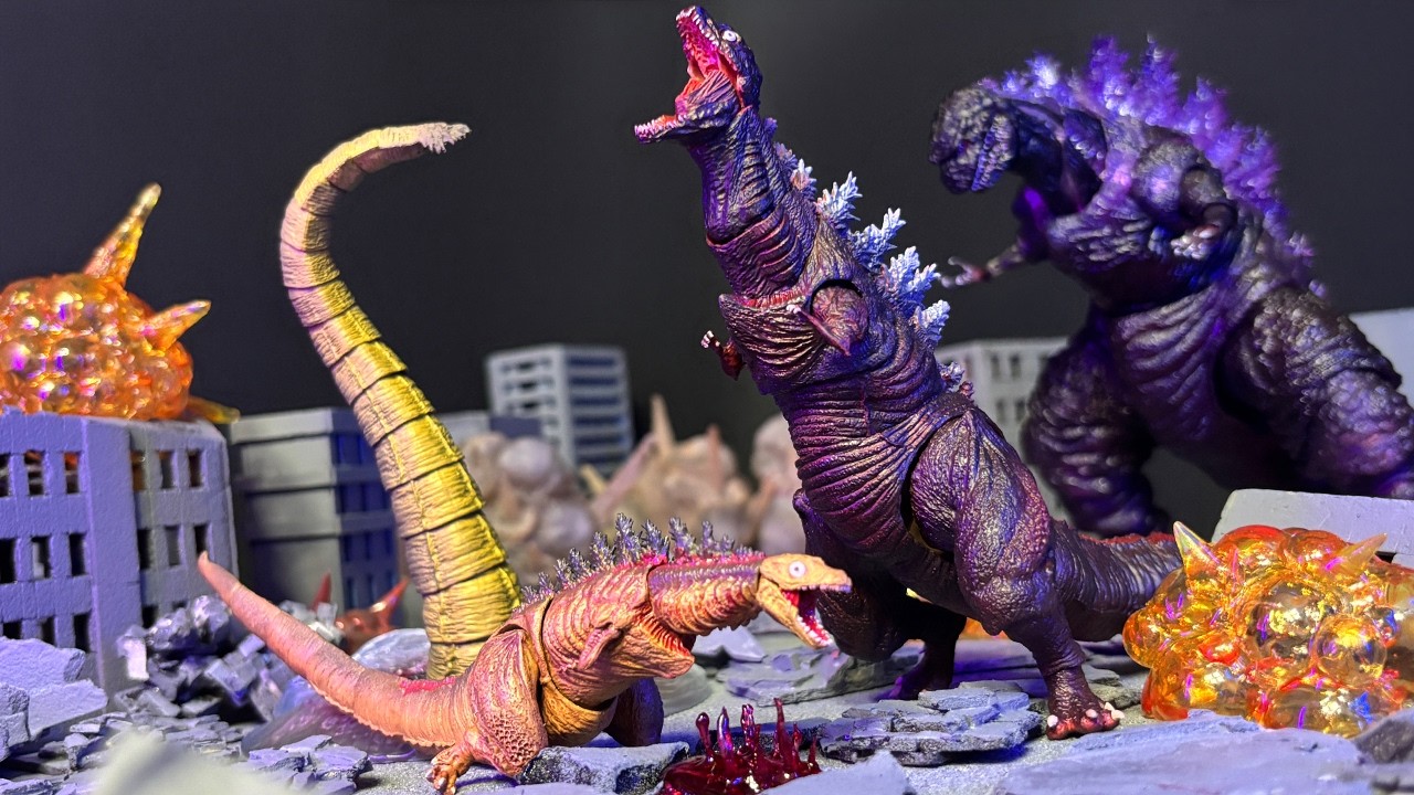 S.H.MonsterArts】ゴジラ2016 第2形態＆第3形態＆巨大不明生物セット