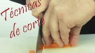 Técnicas de corte de Chef: Como usar los cuchillos y cortes de verduras