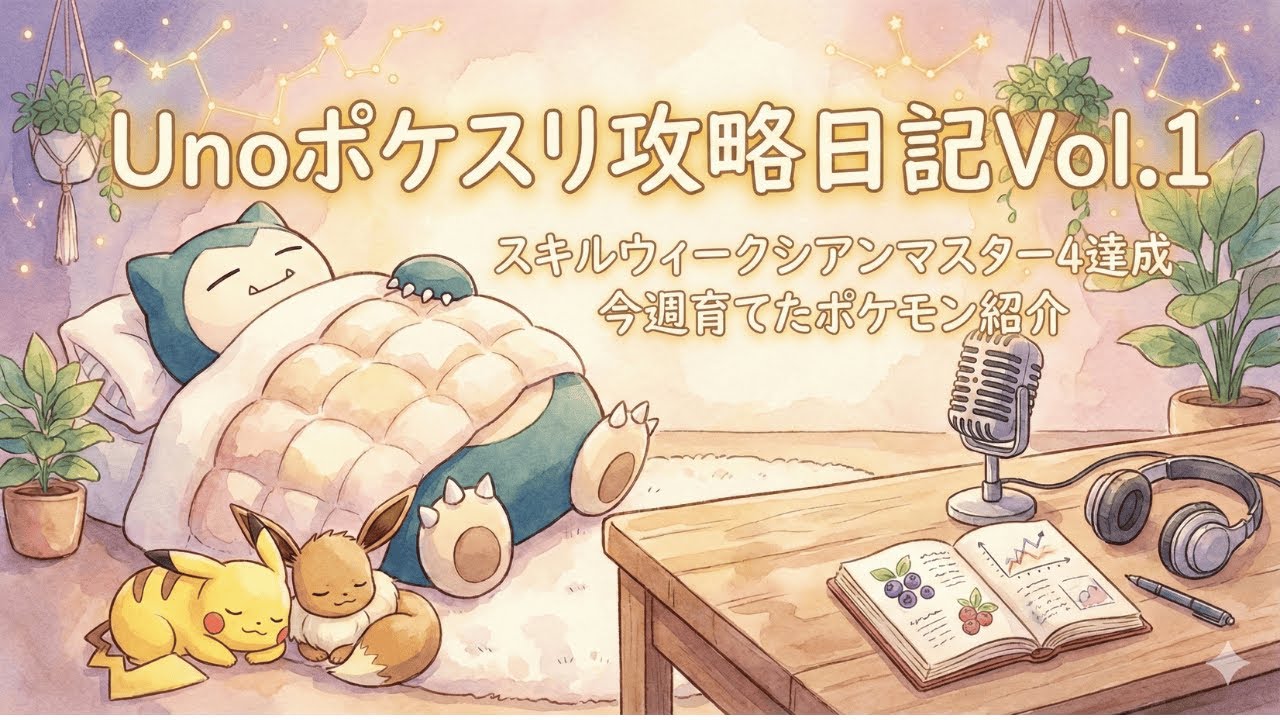 Unoポケスリ攻略日記Vol.1 《スキルウィークのシアン、今週の育成、次週の方針》