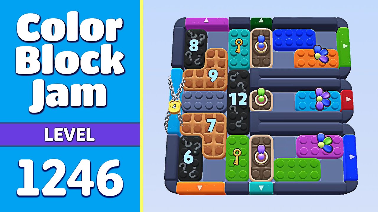 Color Block Jam Level 1246 (1247) | Every Puzzle Solved! 🎯 - YouTube