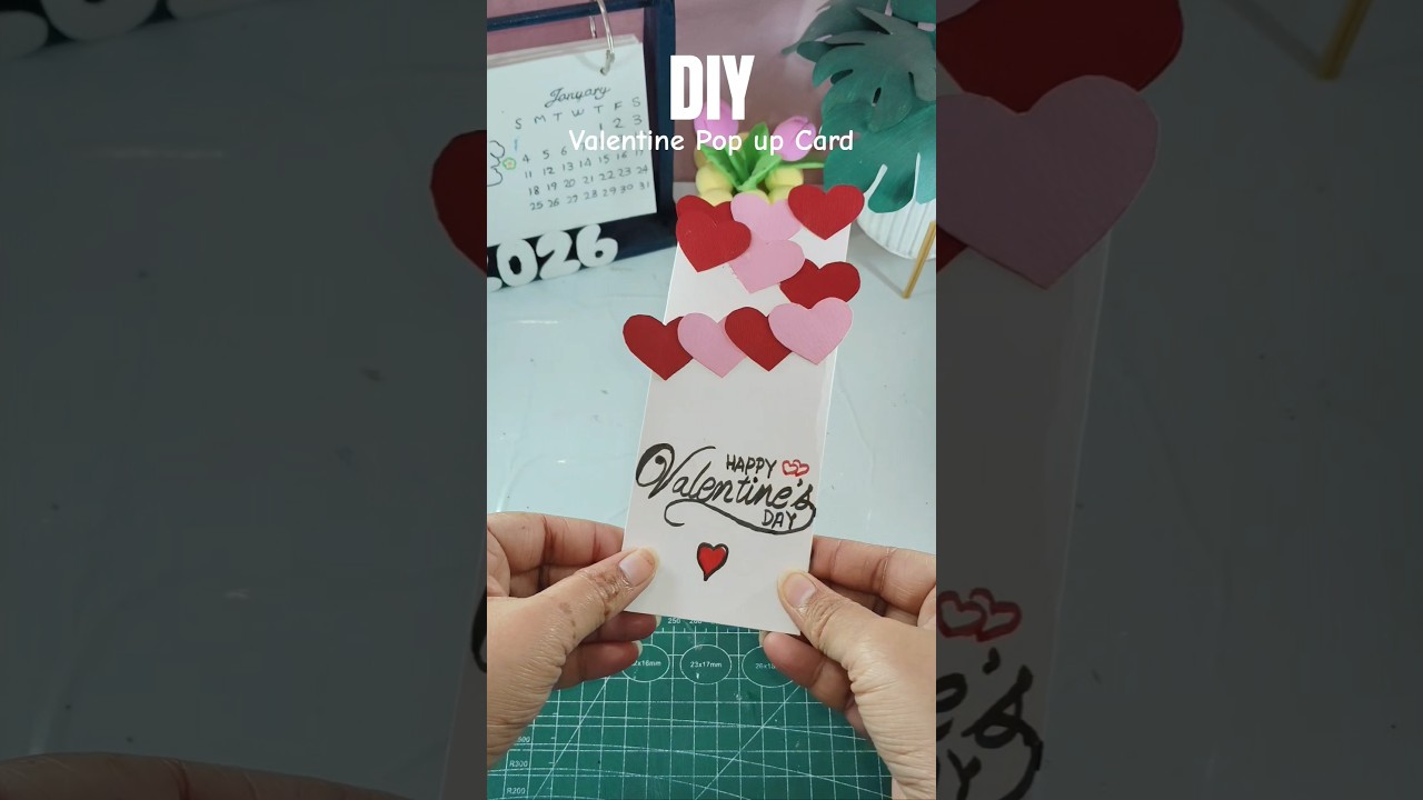 DIY Valentine Pop Up Card 💌 | Easy Love Card Idea 