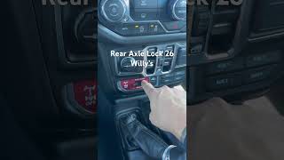 How to: Operation JL Jeep Wrangler Willys Rear Locker won’t work here’s how