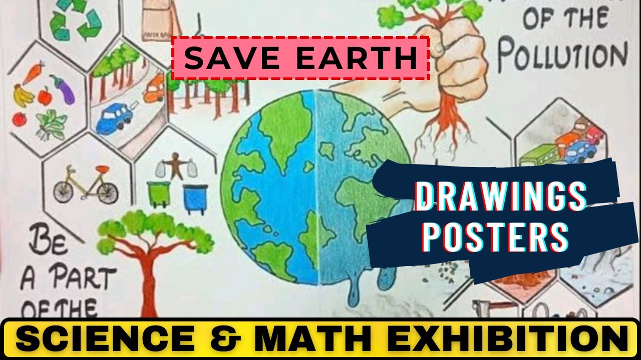 save earth poster making | save earth drawing easy | save earth chart | Ramesh Sir | 