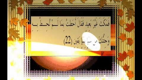 القرآن الكريم سورة النمل الأية 22 قراءة السديس.wmv