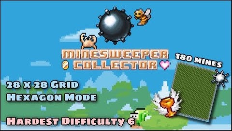 Minesweeper: Collector - Flawless Victory (Difficulty 6) | 28x28 Grid | Hexagon Mode Gameplay (iOS)